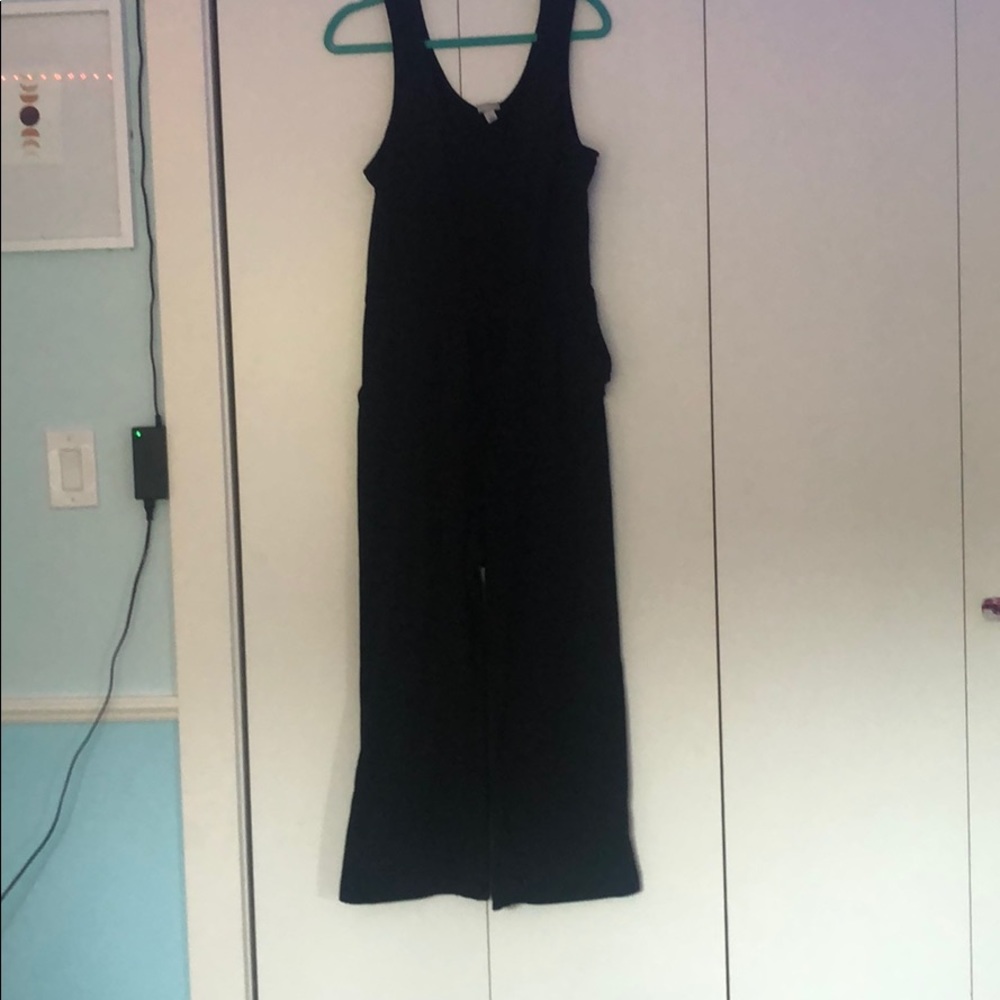black jumpsuit